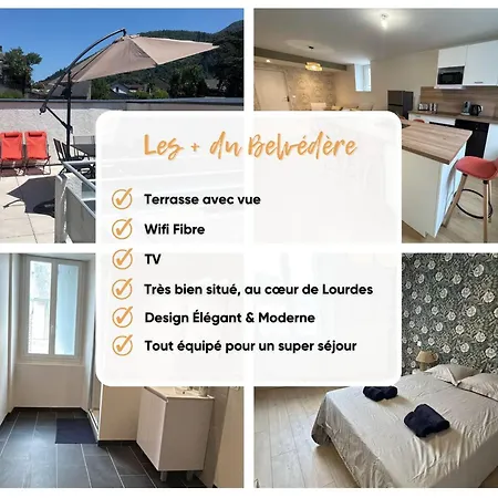 Le Belvedere - 9 Min Sanctuaires - 3 - 2 Salles De Bain - Terrasse & Vue Panoramique דירה *