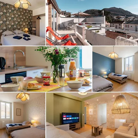 Le Belvédère - 9 Min Sanctuaires - 3 - 2 Salles De Bain - Terrasse&vue Panoramique * Lourdes