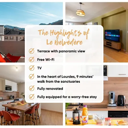 Appartamento Le Belvédère - 9 Min Sanctuaires - 3 - 2 Salles De Bain - Terrasse&vue Panoramique